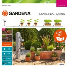 Bevattningsstartset 7 Krukor & 3 Blomlådor Gardena Micro-Drip-System M