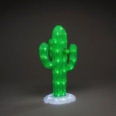 Dekoration Konstsmide Kaktus Akryl 64 Vita LED 45cm 24V/IP44