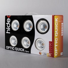 Downlight Hide-a-lite Optic Quick ISO 6-pack Vit Ljustemperatur: 2700 K