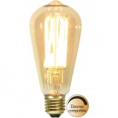 Lampa LED Star Trading E27 St64 Vintage Gold Amber 