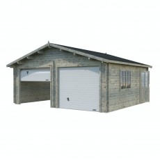 Garage Palmako Roger 29,3 m2 (inv. 28,4 m2) med takskjutport Grå