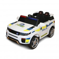 Elbil För Barn Nordic Roll Polis SUV 12V Vit